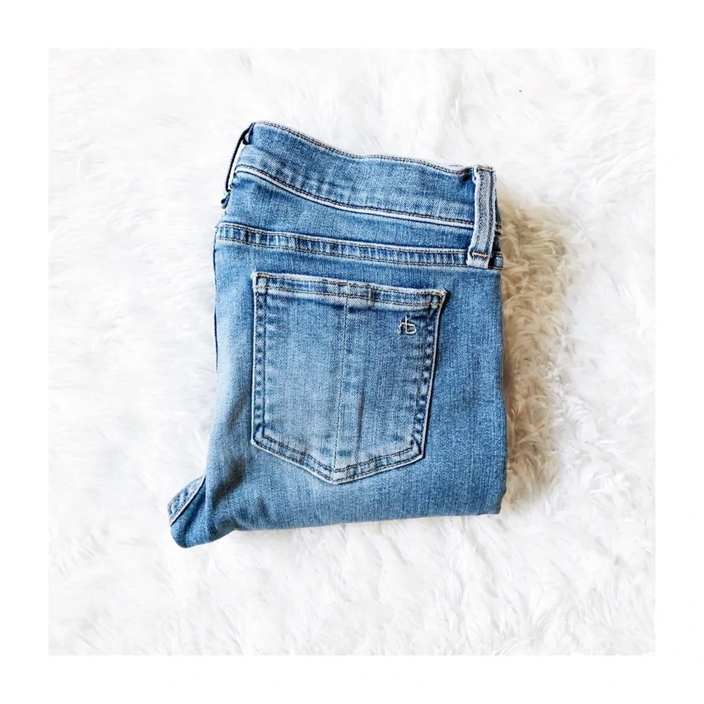 Rag & Bone Ripped Denim Jeans Ripped Capri sz25 - Picture 1 of 7